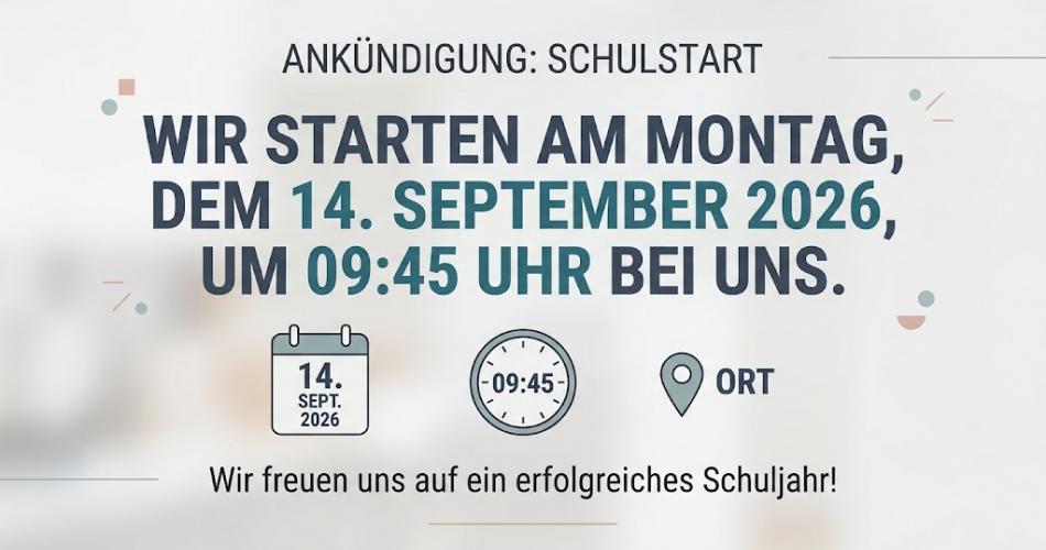 Schulstart 26